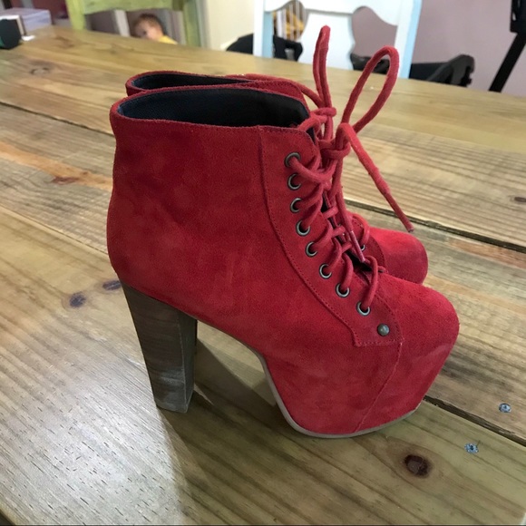 Jeffrey Campbell lita suede leather booties - Picture 4 of 7